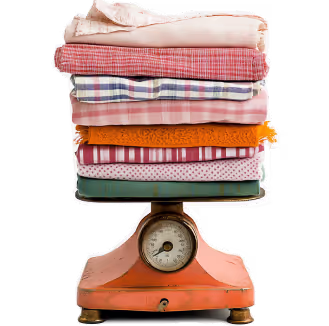 Scale weighing clothes